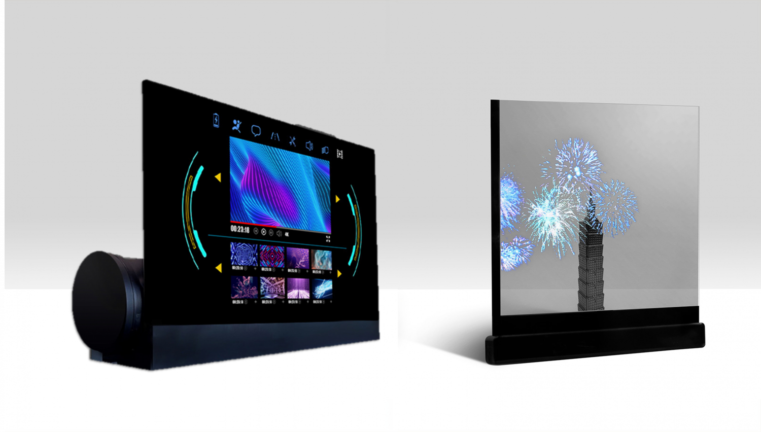 可卷式、折迭性、高透明